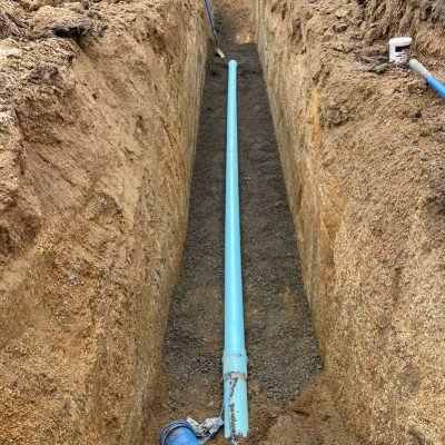 Pipe trench line